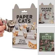 DIY Paper Cats - 50 Sheets DIY Origami Paper to Fold Cute Animal Cat Figures UK