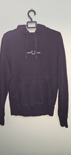 Fred Perry Black Embroidered Hoodie Sweatshirt Laurel Wreath Logo – Size XS