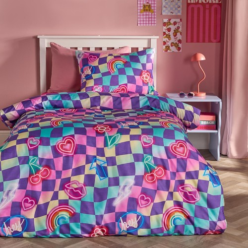 Ohs kids checkerboard bedding - ohs,