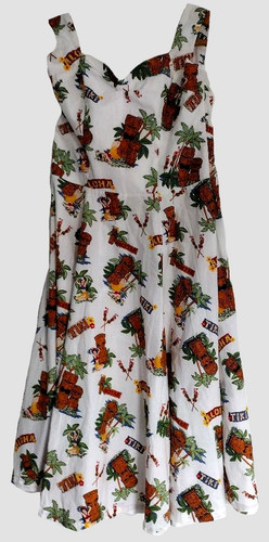 Banned halter neck pinup dress - halter,