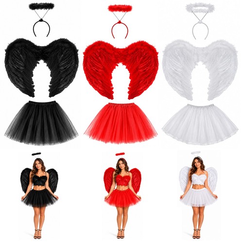 Adult angel fairy wings halo - angel,