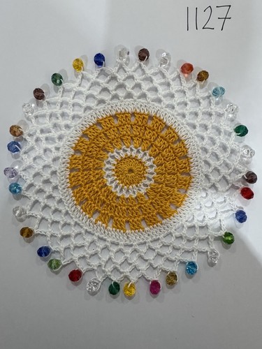 Hand made crochet - made, beaded