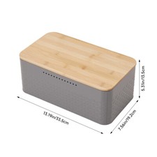 Oval Bread Bin with Bamboo Lid