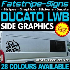 to fit FIAT DUCATO L3 LWB COMPASS STICKERS GRAPHICS DECALS CAMPER VAN MOTORHOME