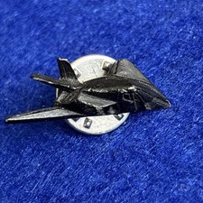 USAF Lockheed F-117 Nighthawk stealth aircraft Blackened Small Pin Badge