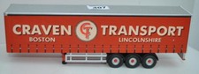 CORGI OO 1-76 TRI-AXLE CURTAINSIDER TRAILER ONLY - CRAVEN TRANSPORT (BOSTON) 407