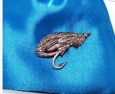 Fly Fishing English Pewter Pin