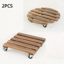 2pcs Wooden Plant Pot Mover