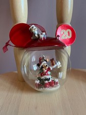 Minnie Mouse Disneyland Paris Christmas glass bauble