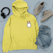 Cute Pocket Dog Hoodie Funny