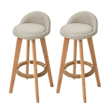 Set of 2 Bar Stools Kitchen