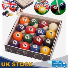 NEW 16 Spots and Stripes Pool Ball Set 2" Billiard Ball Full Size UK Regulation