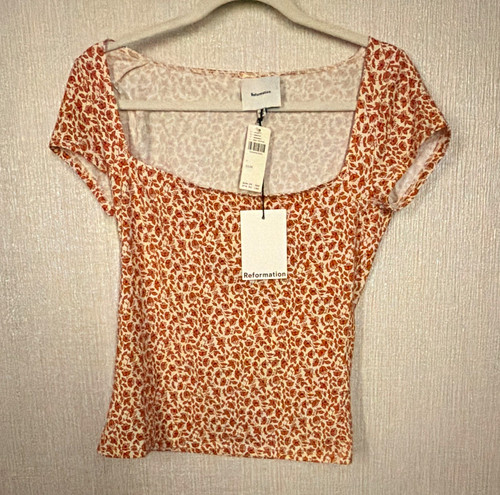 Reformation floral square neck - reformation,