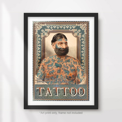 Vintage tattoo studio art - tattoo,