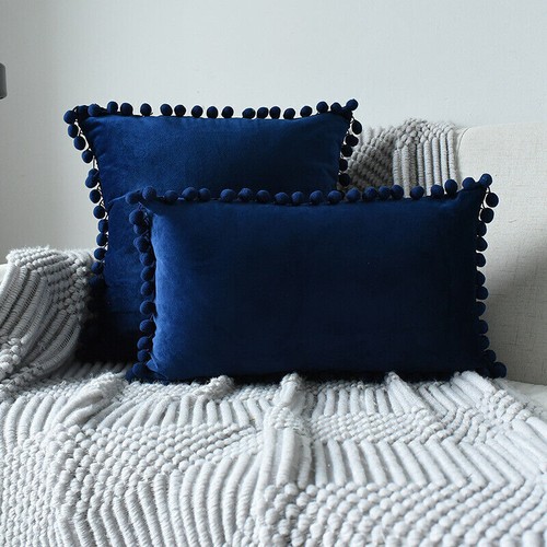 Pom poms velvet plain - pom,