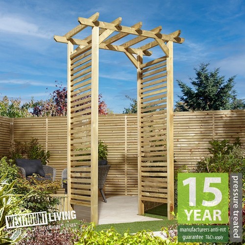 Wooden square top garden - top, rose
