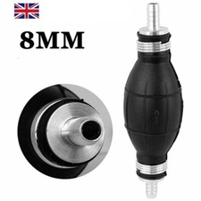 8mm Bulb Hand Pump Fuel Primer Diesel Non Return Valve Petrol Priming Boat Car H