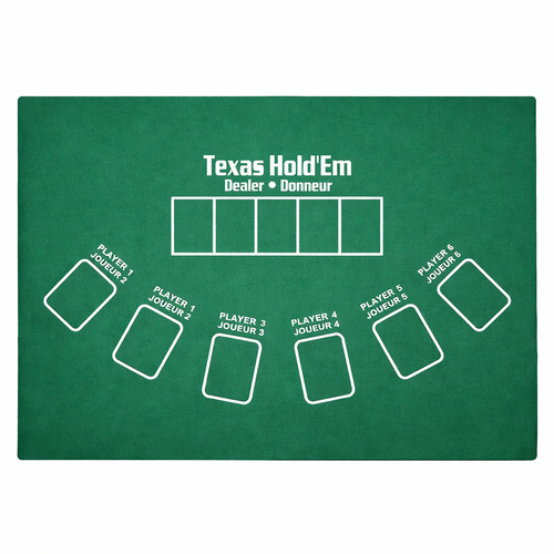 Poker table top mat - poker, 36"x23.5"