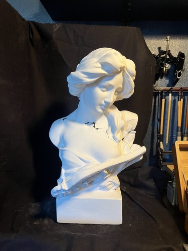 Plaster cast bust - bust, muse