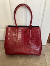 Smythson Red leather  Panama