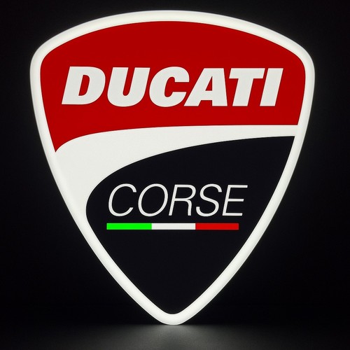 Ducati corse led sign - ducati, 9.5”