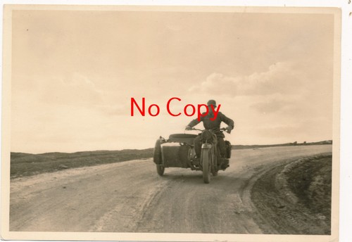Photo wehrmacht soldier krad - photo,