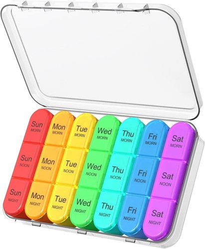 Weekly pill organizer times - pill,