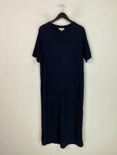 Cos Navy Plain Cotton T-Shirt