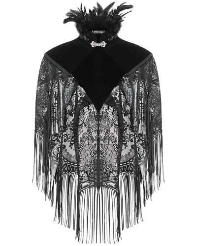 Dark love gothic cape - dark,