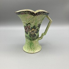 Arthur Wood Astoria Royal Bradwell Green Floral Lustreware Art Deco Vase Jug
