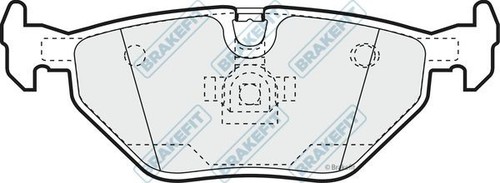 Apec rear brake pad - set, for