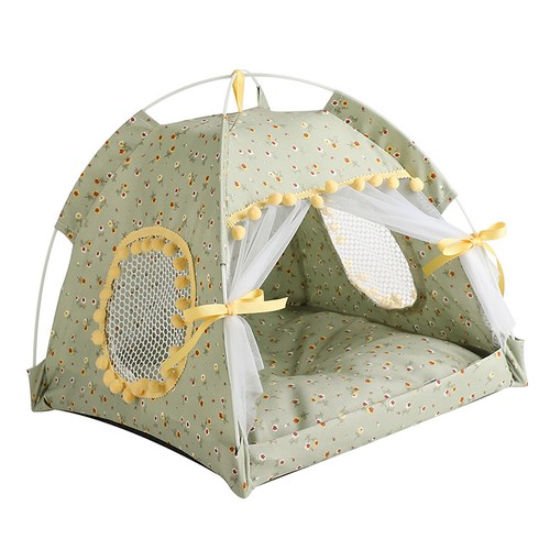 Pet tent bed semi - bed, enclosed