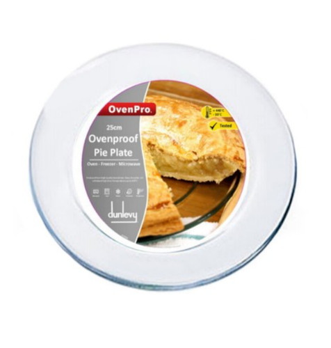 Ovenproof glass plate pie - plate,