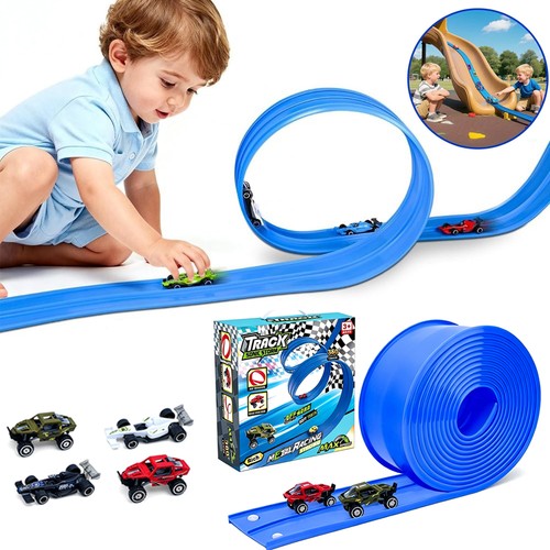Toy car track for racing - track, racing,4m