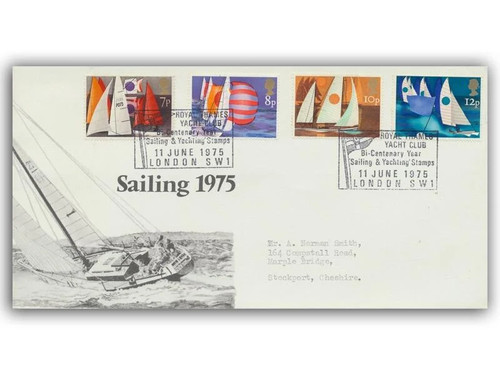 1975 sailing fdc royal - fdc, thames