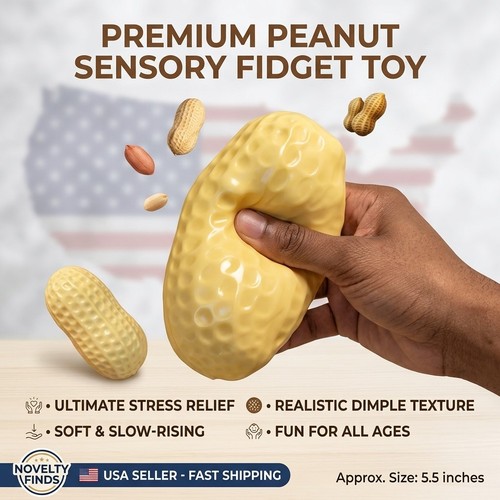 Peanut stress ball squishy - stress, toy