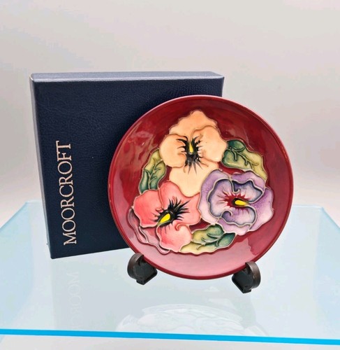 Moorcroft pansy pin dish - moorcroft,