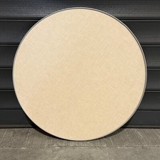 Campervan Table Top Round, 500 x  15mm Furniture Board, Beige Linen CT806