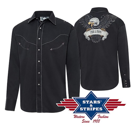 Black eagle shirt large - black,