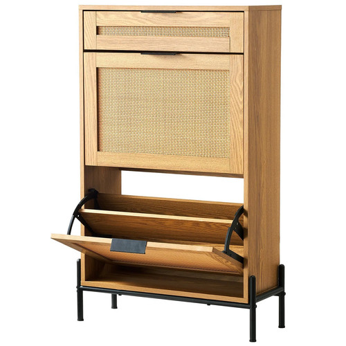 Rattan shoe cabinet - rattan,