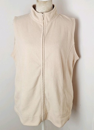 Ewm ivory fleece sleeveless - fleece,