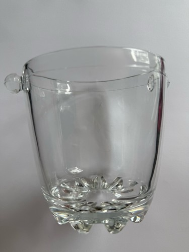 Clear glass ice bucket wine - ice,