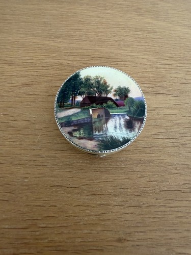Guilloche enamel small - , compact