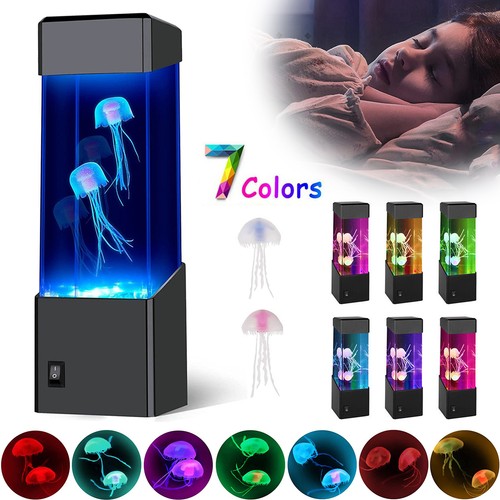 Led jellyfish lava lamp - lamp, 7