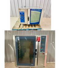 Leventi Bakermat Electric Oven on table +Electrolux Air O Steam AOS 6 combi oven