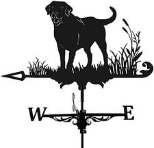 Alnicov Animal Metal Weather Vane,Vintage Black Weather Vane Hollow Wind Direct