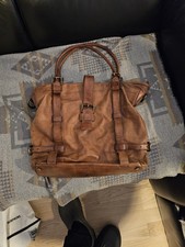 Belstaff Leather Shopping Bag Brown