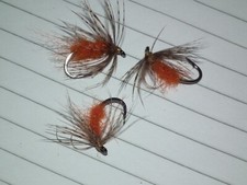 fishing flies---3 soft hackles G.point hooks size 10