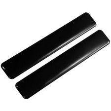 2x 120 mm Black Sticker Domed