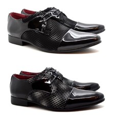 Mens lace shiny patent - mens, up